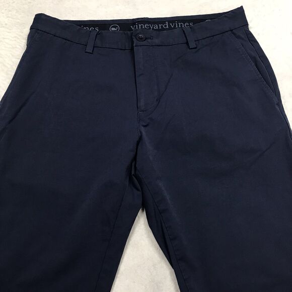 VINEYARD VINES Pant Men 32x32 Navy Blue On The Go OTG Golf Chino Stretch - Picture 3 of 16